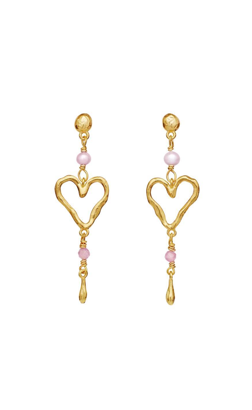 Guld Colour Maanesten Sabi Gold Colour - Maanesten Øreringe  - 5715336013598