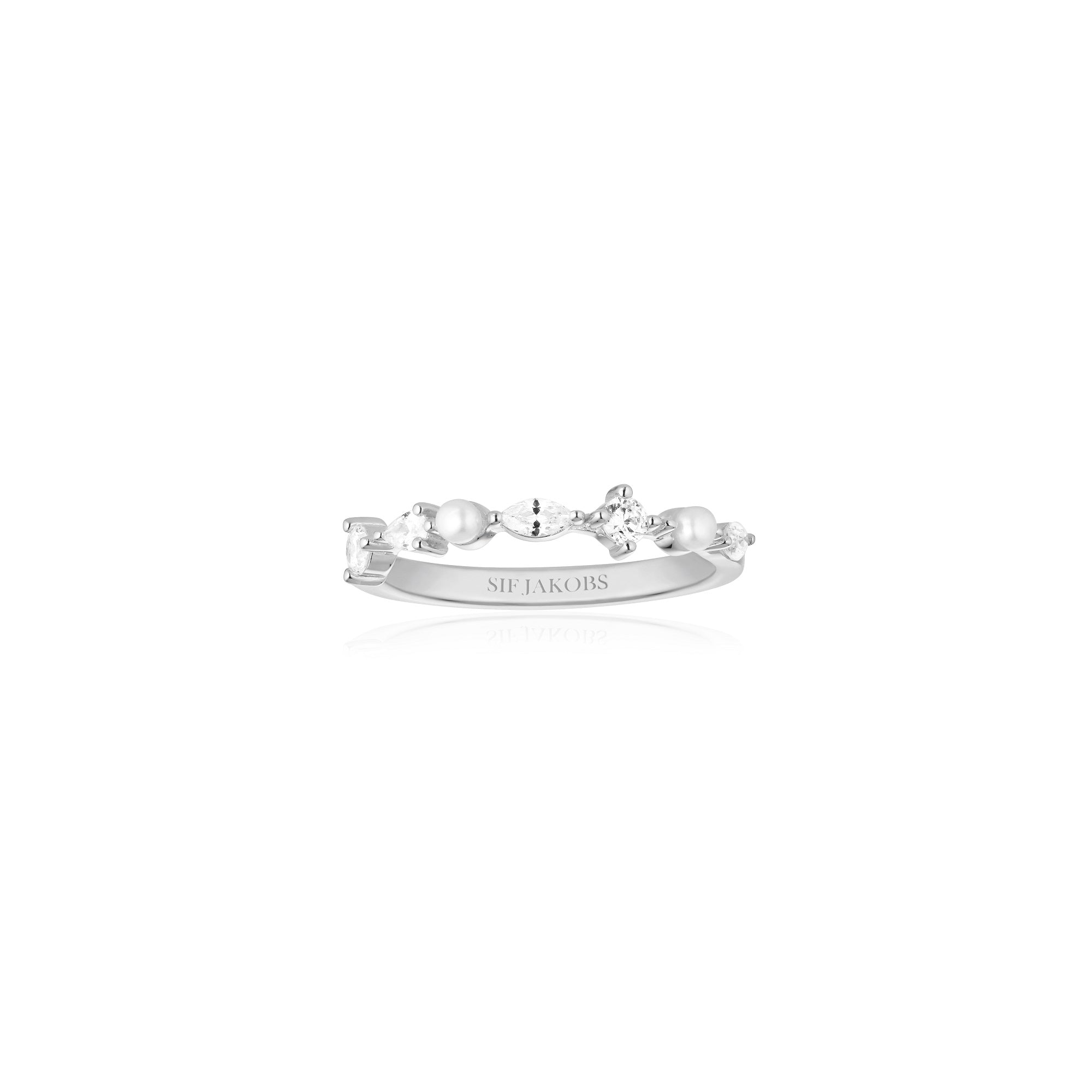 Sif Jakobs Adria Ring Med Perler Sten Sølv R12260 Pcz - Sif Jakobs Fingerringe  - 1233690164250