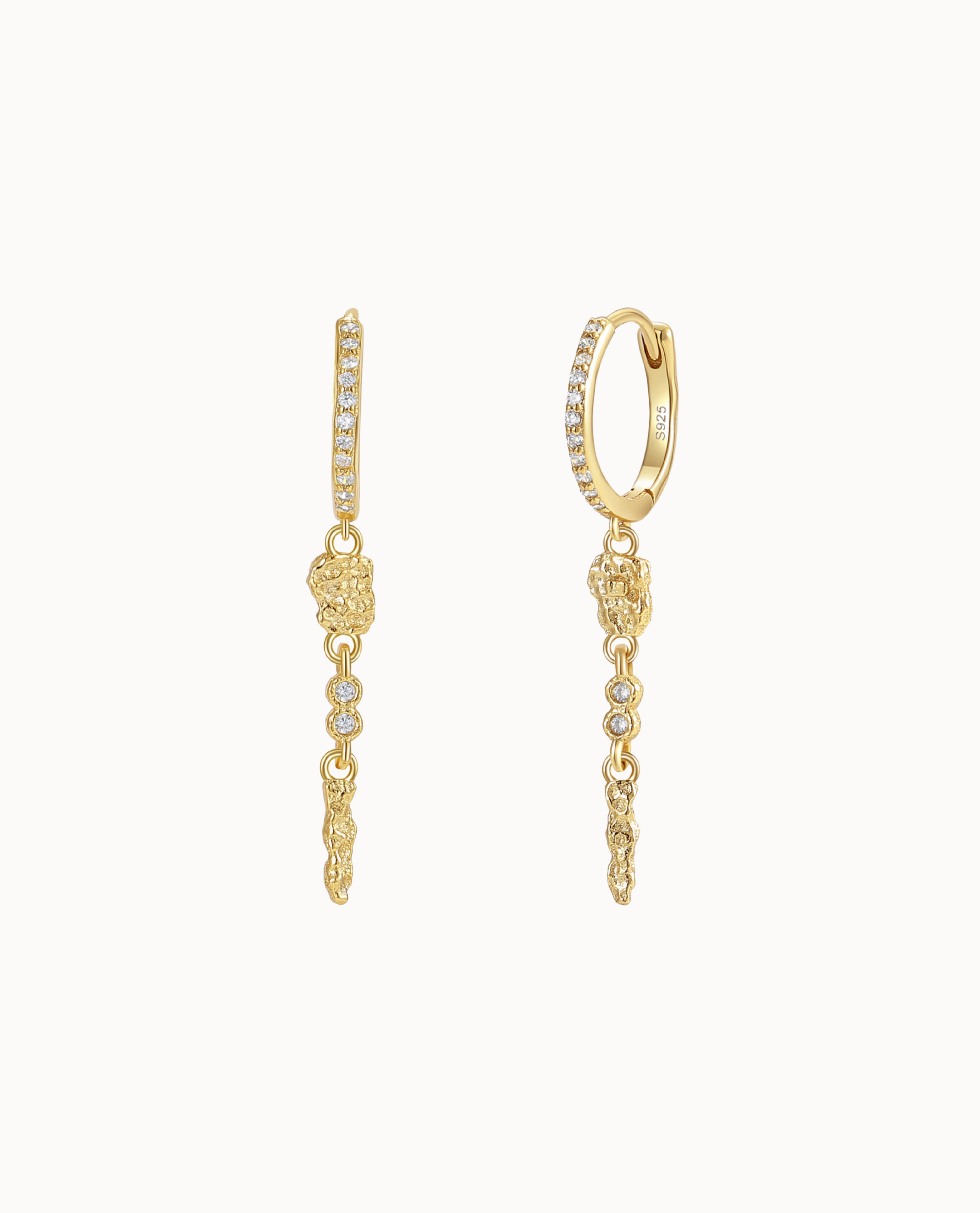 Serqet Earrings Forgyldt - Nava Copenhagen Øreringe  - 5715461009749