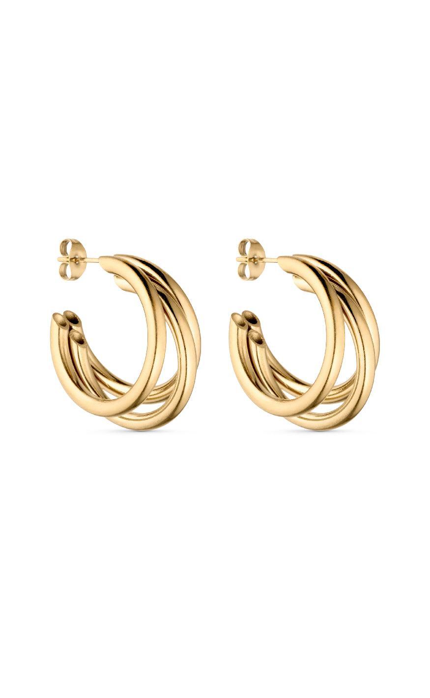 Smykkeli Copenhagen Hoops Sevilla Gold Colour - Øreringe  - 39982409