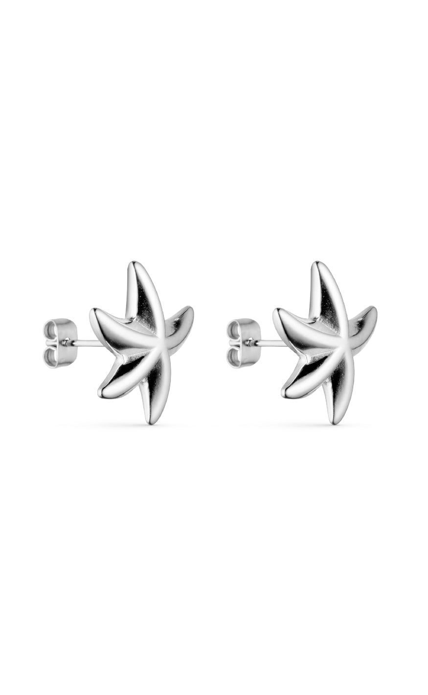 Smykkeli Copenhagen Starfish Silver Colour - Øreringe  - 41710153