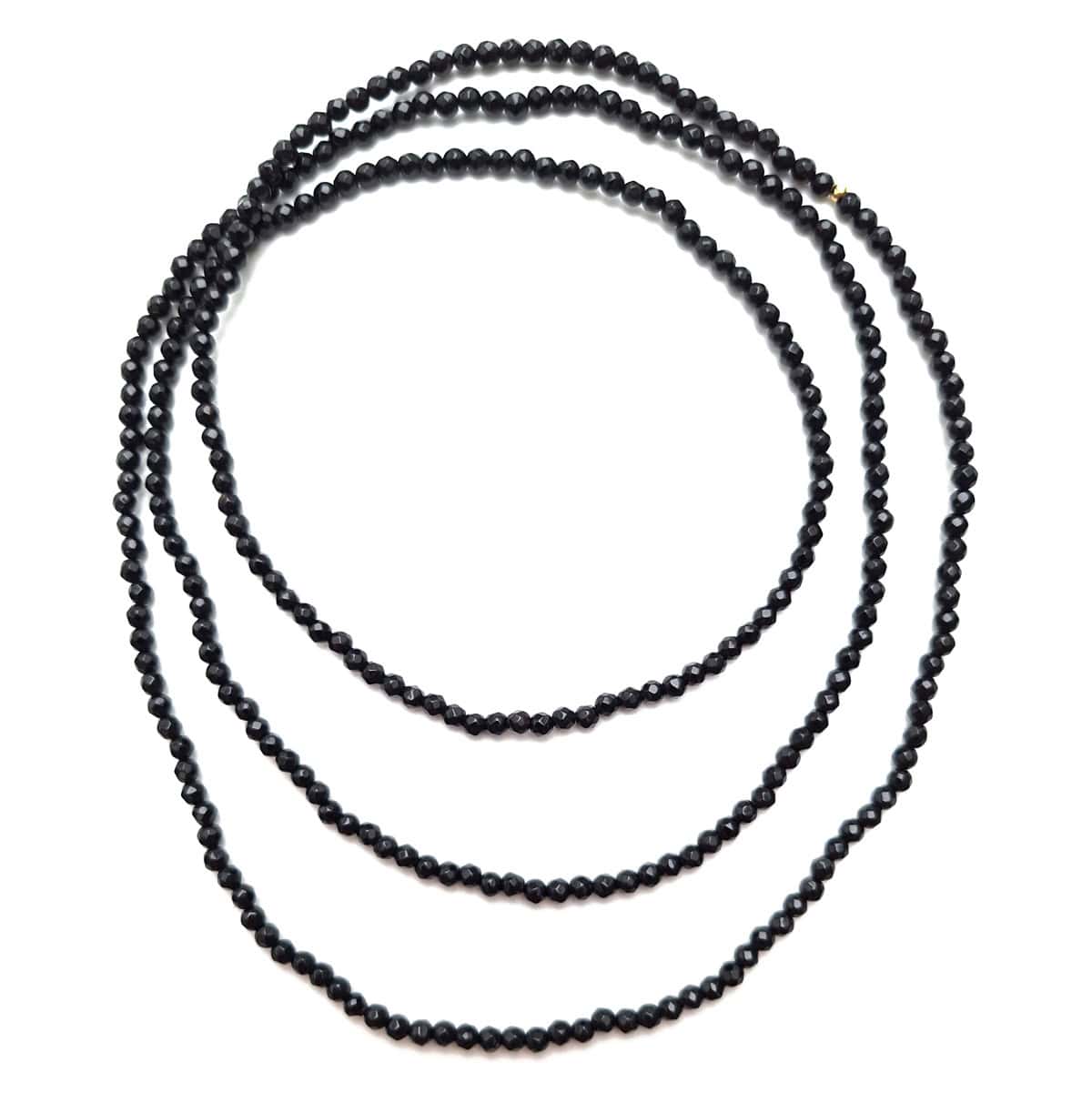 Sort Lang Perlehalskæde - Halskæder