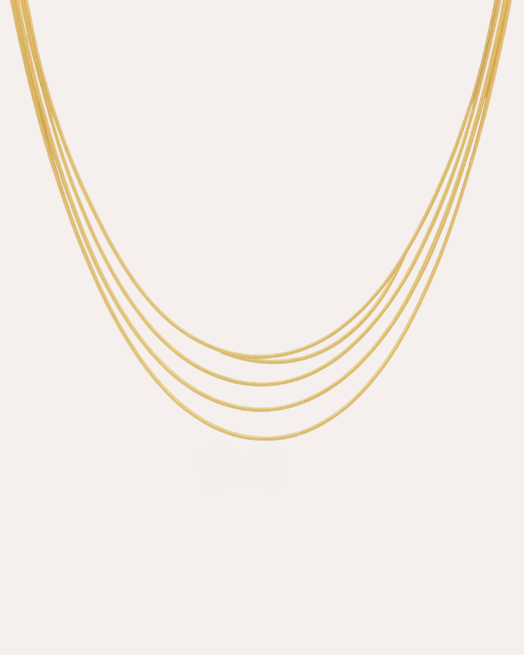 Whisper Necklace Forgyldt - Khaai Studio Halskæder