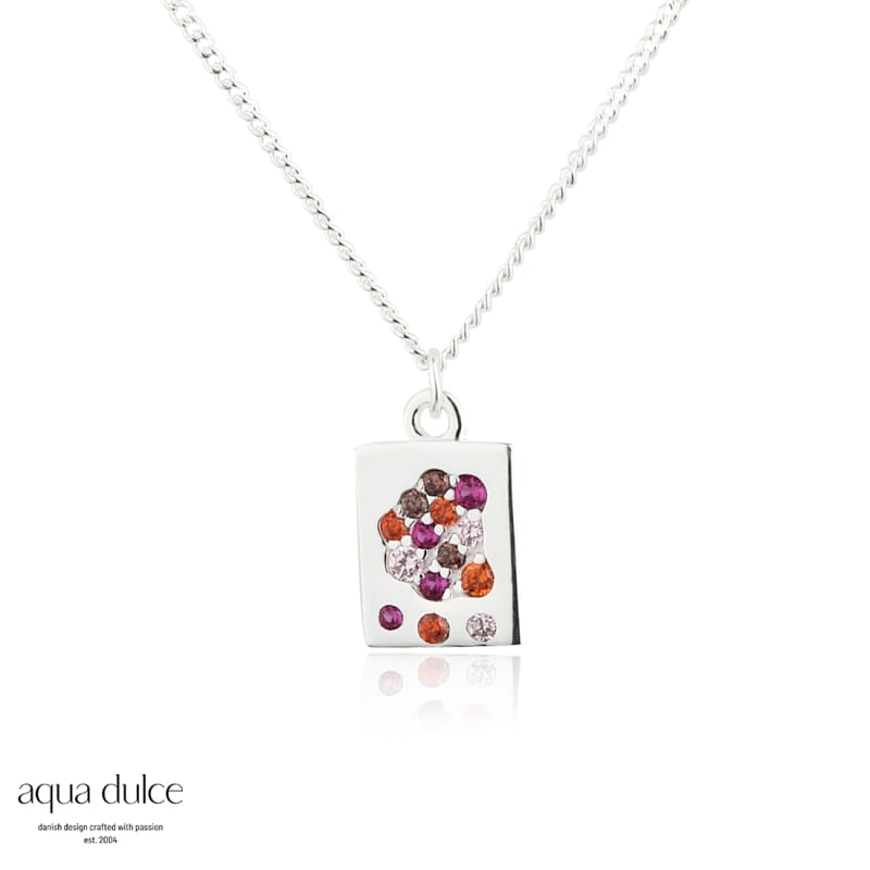 Pink Stardust Necklace Silver - Aqua Dulce Halskæder  - 5740013852184