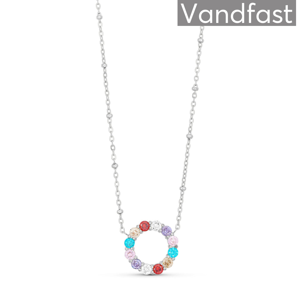 Annebrauner Big Multicolor Circle Halskæde - Bi Halskæder  - 2003371497637