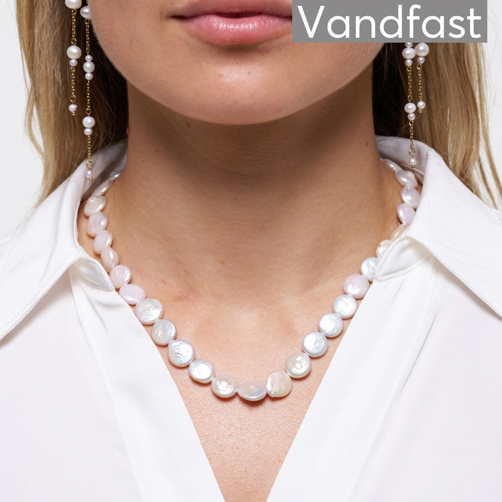 Annebrauner Exclusive Pearl Halskæde 18k Guldbelagt - Cab Halskæder  - 2001330122910