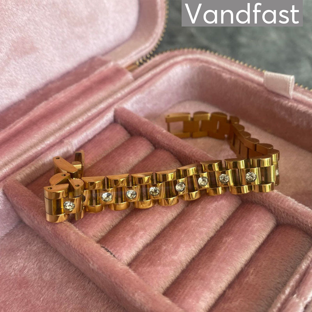 Annebrauner Kleopatra Zirconia Armbånd 18k Guldbelagt - Bella Armbånd  - 2005271089318