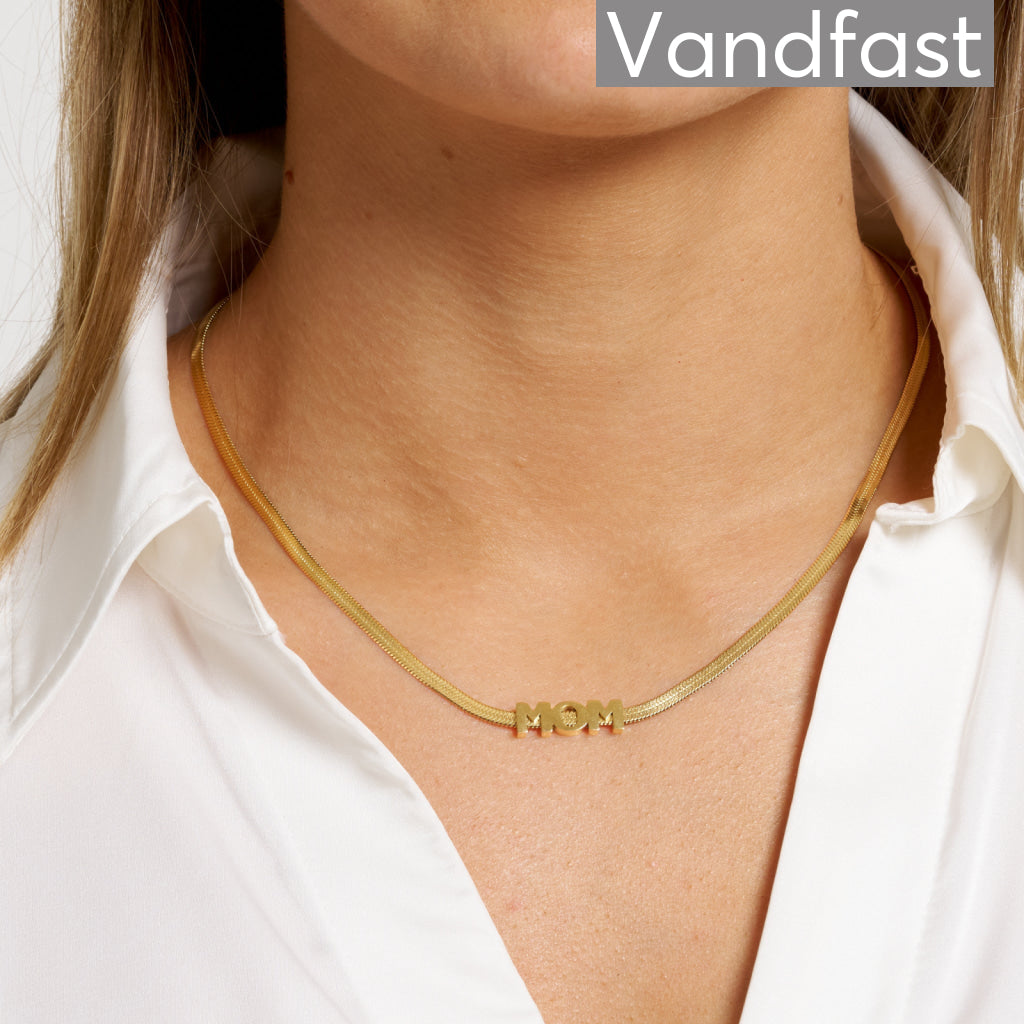 Annebrauner Mom Snake Halskæde 18k Guldbelagt - Bella Halskæder  - 2003278610597