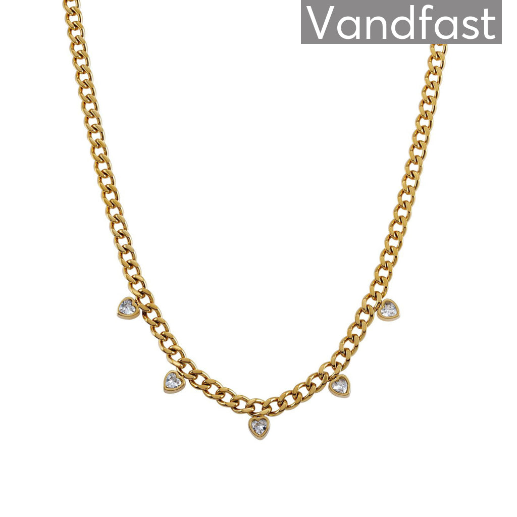 Annebrauner Panzer Heart Halskæde 18k Guldbelagt - Annebrauner Halskæder  - 2003819031713
