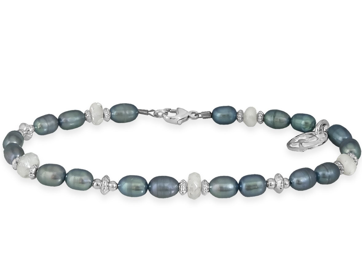 Grøn Rabinovich Armbånd Ne Perler Aquamarin Sølv Colony - Rabinovich Armbånd