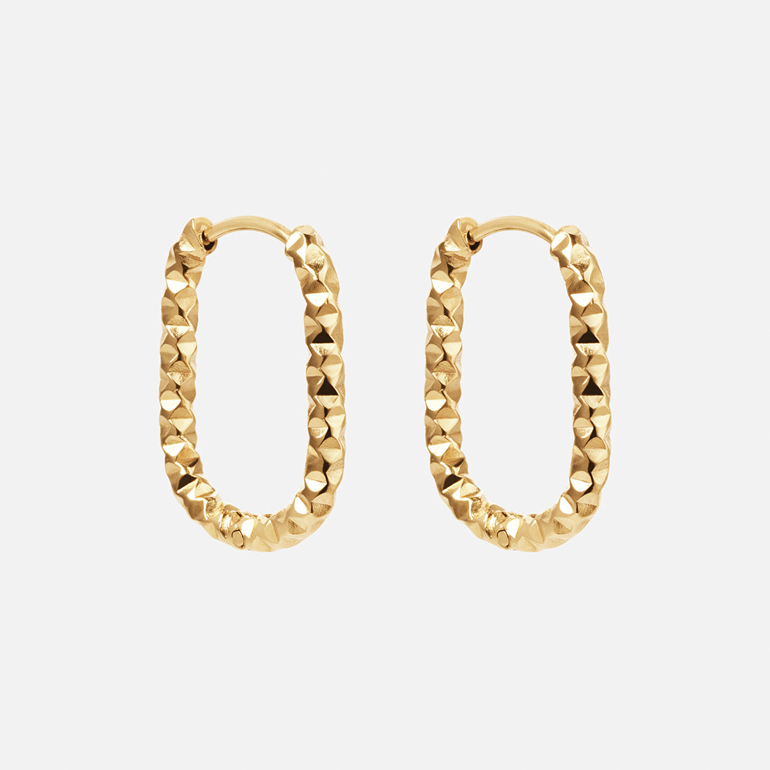 Astra Ovale Hoops 18k Guldbelagt - Josephine Nord Øreringe