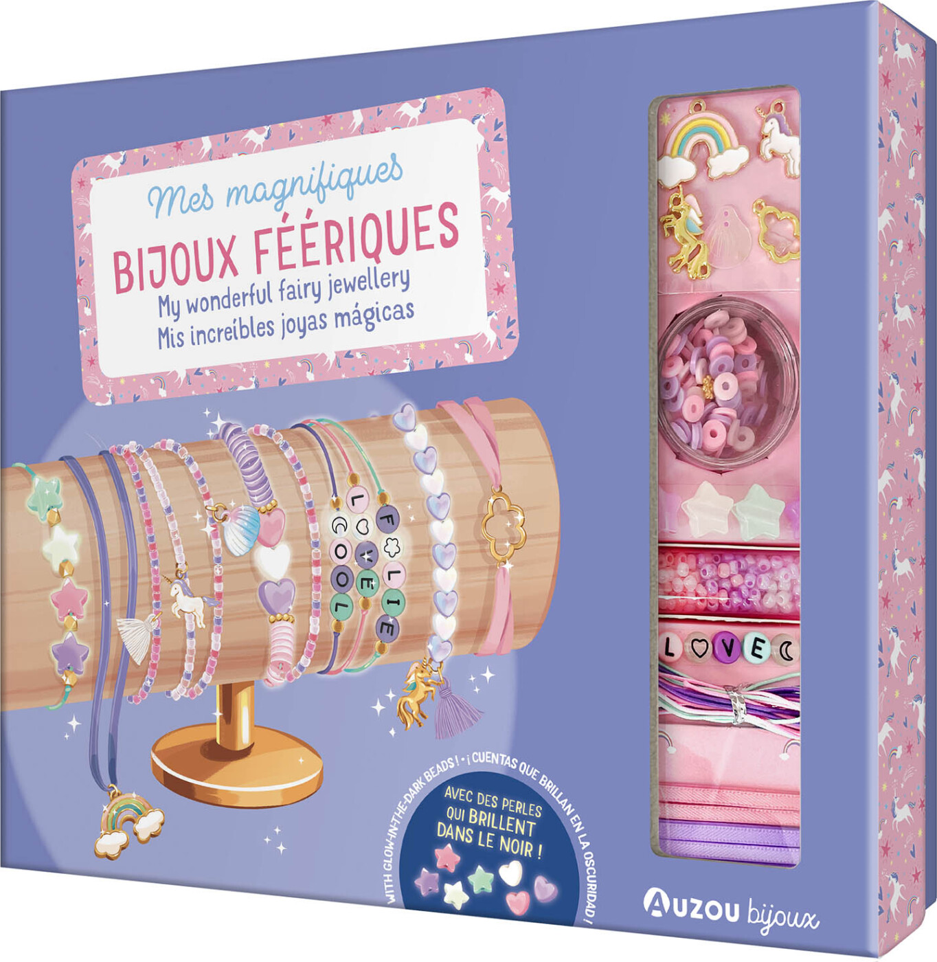 Auzou Jewellery Factory Eventyrlige Armbånd Selvlysende - Auzou Armbånd  - 9791039540452