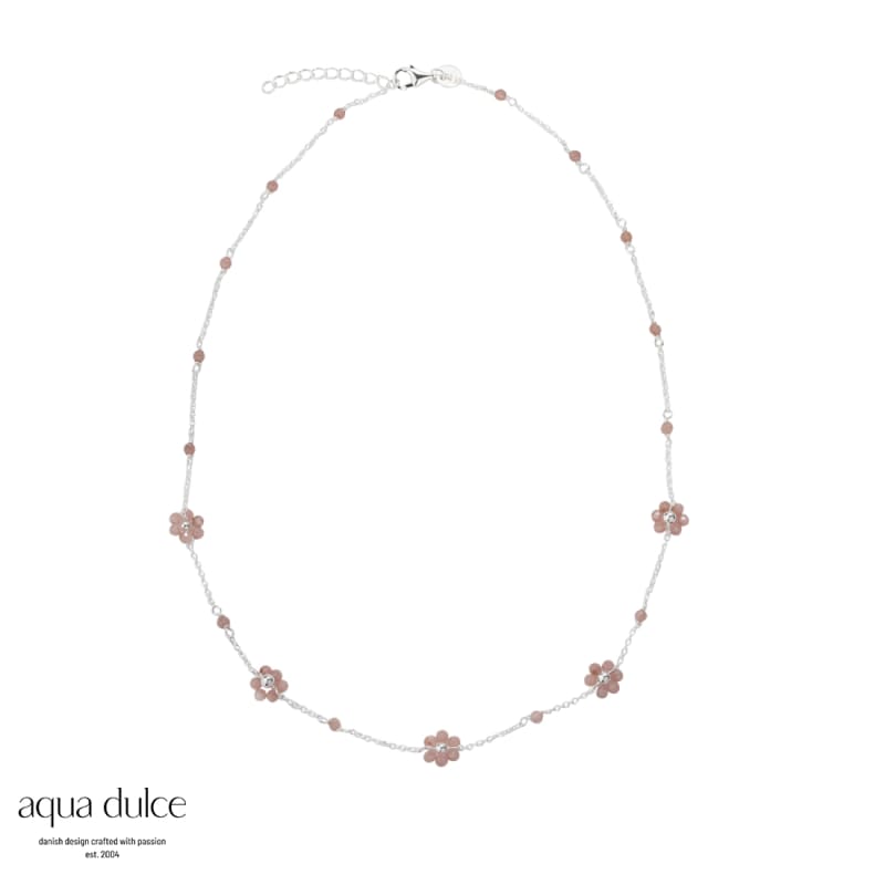 Daisy Rose Necklace Silver - Aqua Dulce Halskæder - 5740013850081