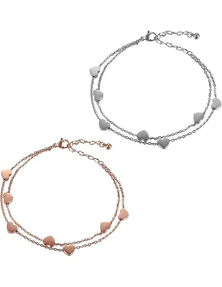 Charmerende Veninde Armbånd Med Hjerter Til - Armbånd