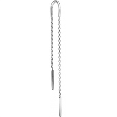 Enamel øreringe Hoop Chain Sølv Stk - Øreringe