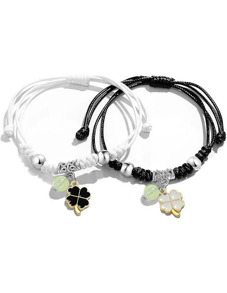 Eksklusive Veninde Armbånd Med Firkløver Til - Armbånd