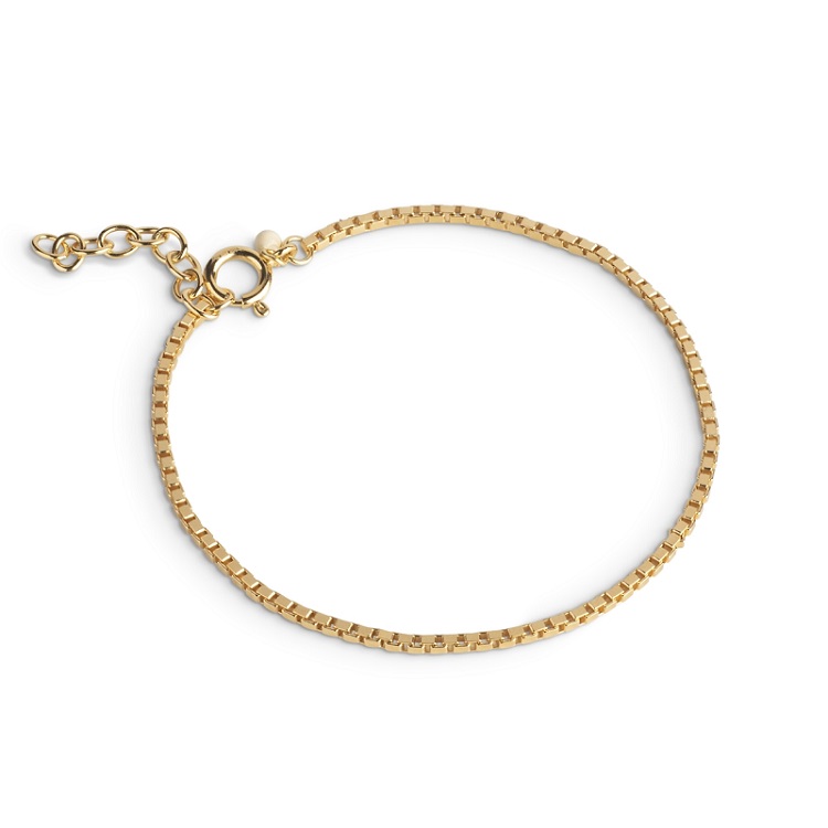 Enamel Box Chain Armbånd B122gm - Armbånd