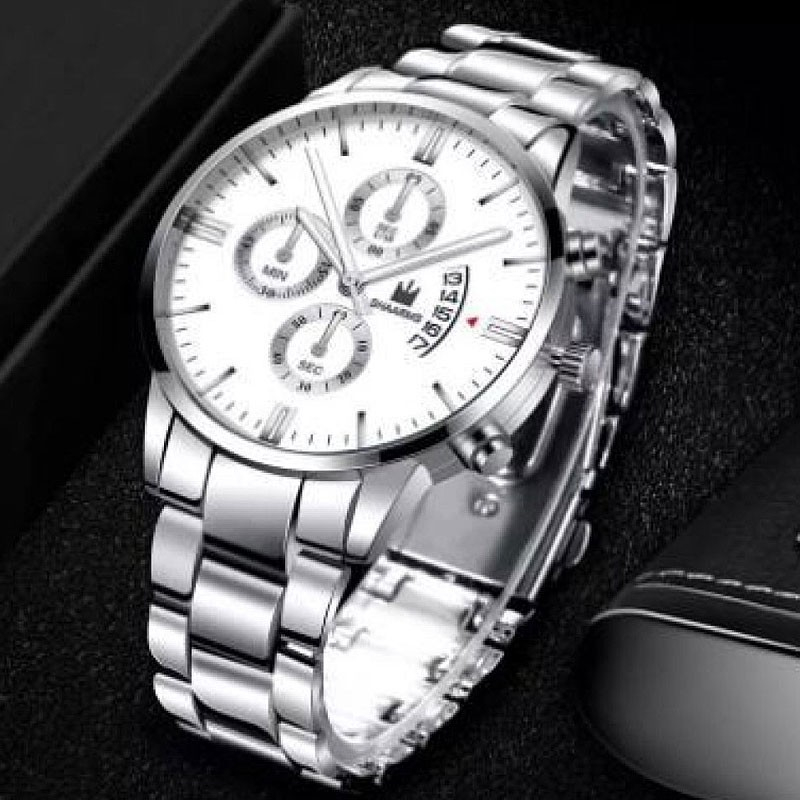 Sølvfarvet Armbåndsur - Dingadget Armbånd  - 9460841