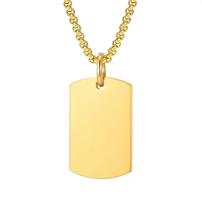 Dog Tags Forgyldt ædelstål - Halskæder