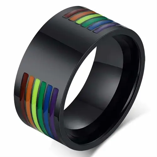 Wide Pride Ring Stål - Fingerringe