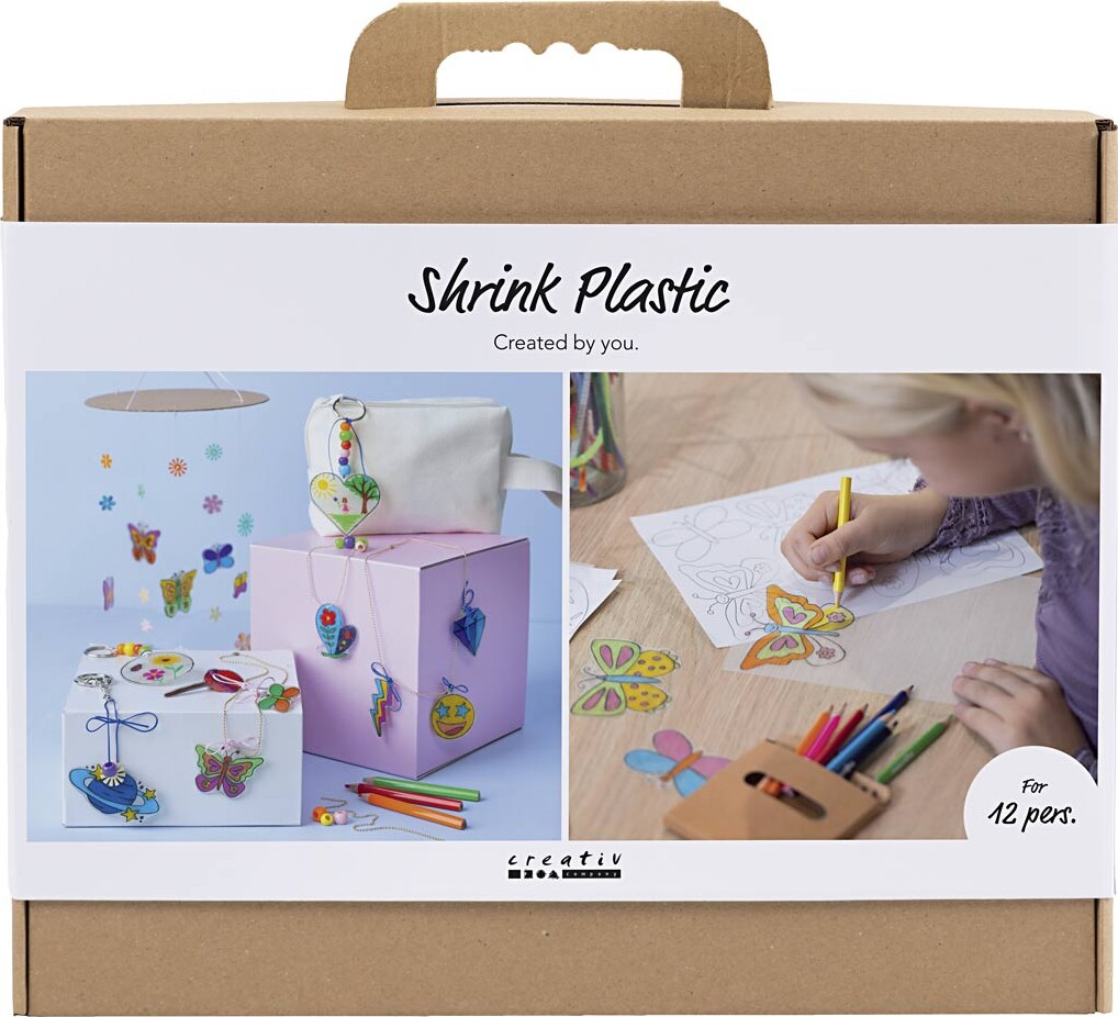 Gruppe Diy Kit Krympeplast Uro Halskæde Armbånd Nøgleringe Assorterede Farver - Creativ Company Halskæder  - 5712854787093