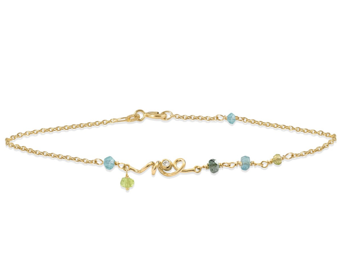 Rabinovich Guld Armbånd Smaragd Peridot Diamant Sweet Twist - Rabinovich Armbånd