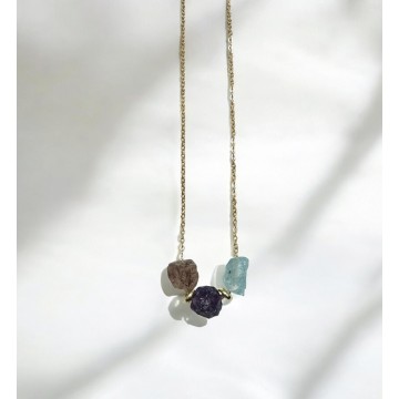 Halskæde Ametyst Rutil Akvamarin Halskæder Godkarmashop - Godkarmashop Halskæder