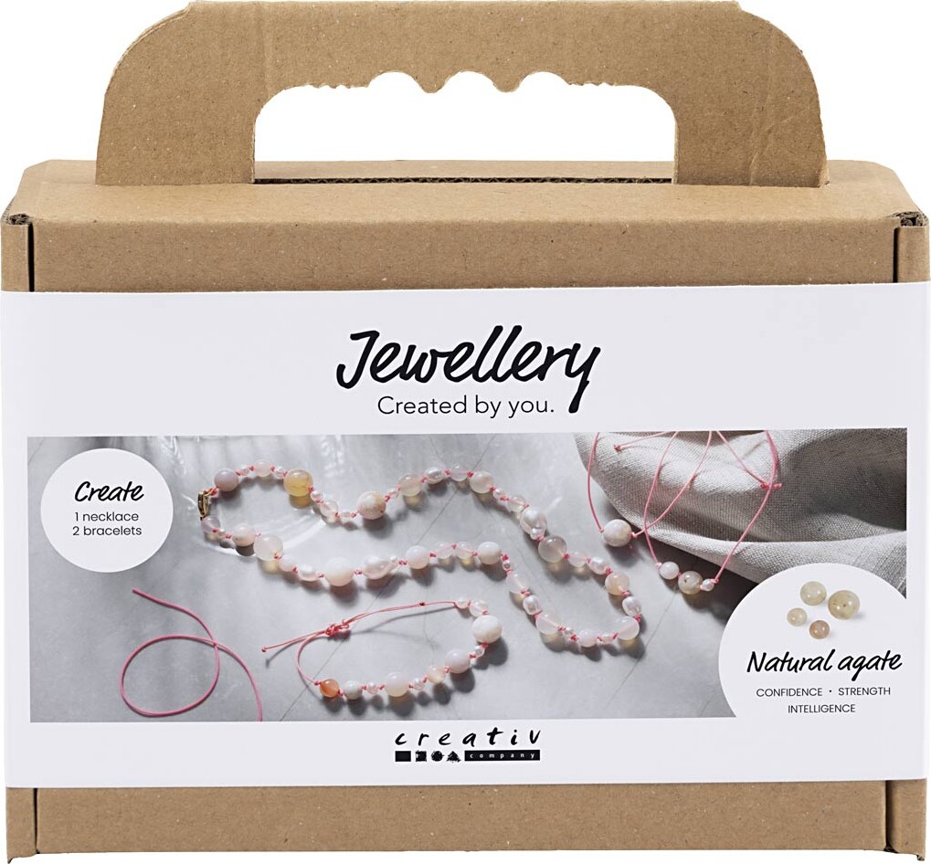 Pink Halskæde Armbånd - Creativ Company Armbånd  - 5712854775601
