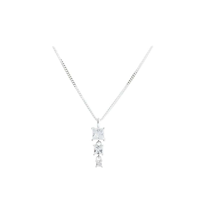 Edge Necklace Silver - Aqua Dulce Halskæder  - 5740013861216