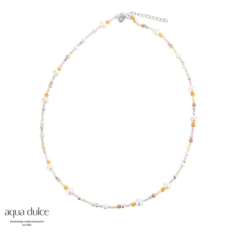 Pastel Love Necklace Silver - Aqua Dulce Halskæder  - 5740013852603