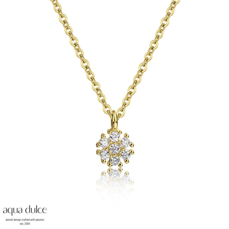 Flower Necklace Golden - Aqua Dulce Halskæder  - 5740013845377