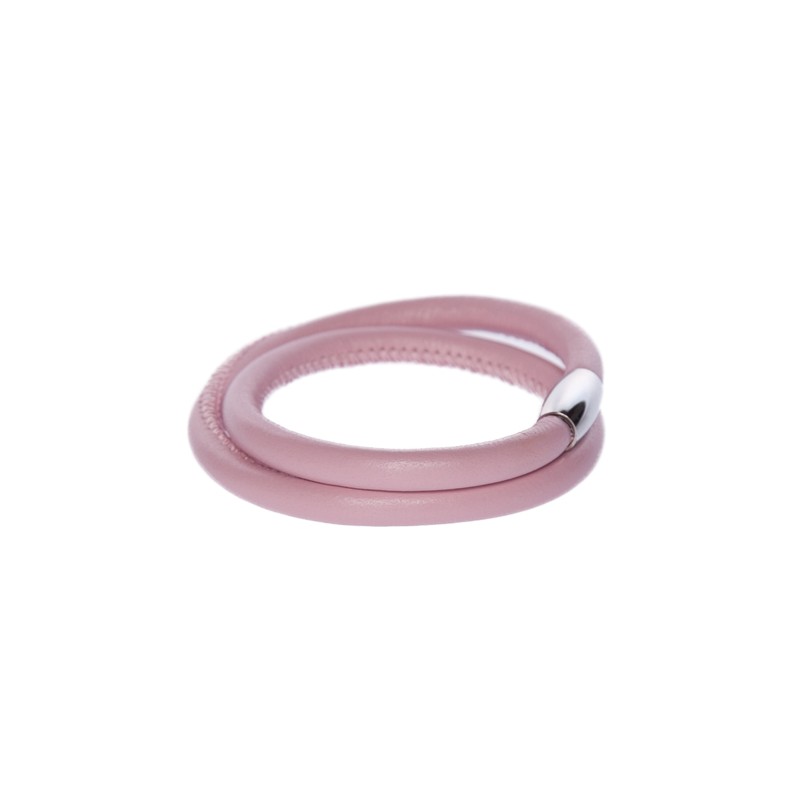 Pink Læderarmbånd - Armbånd
