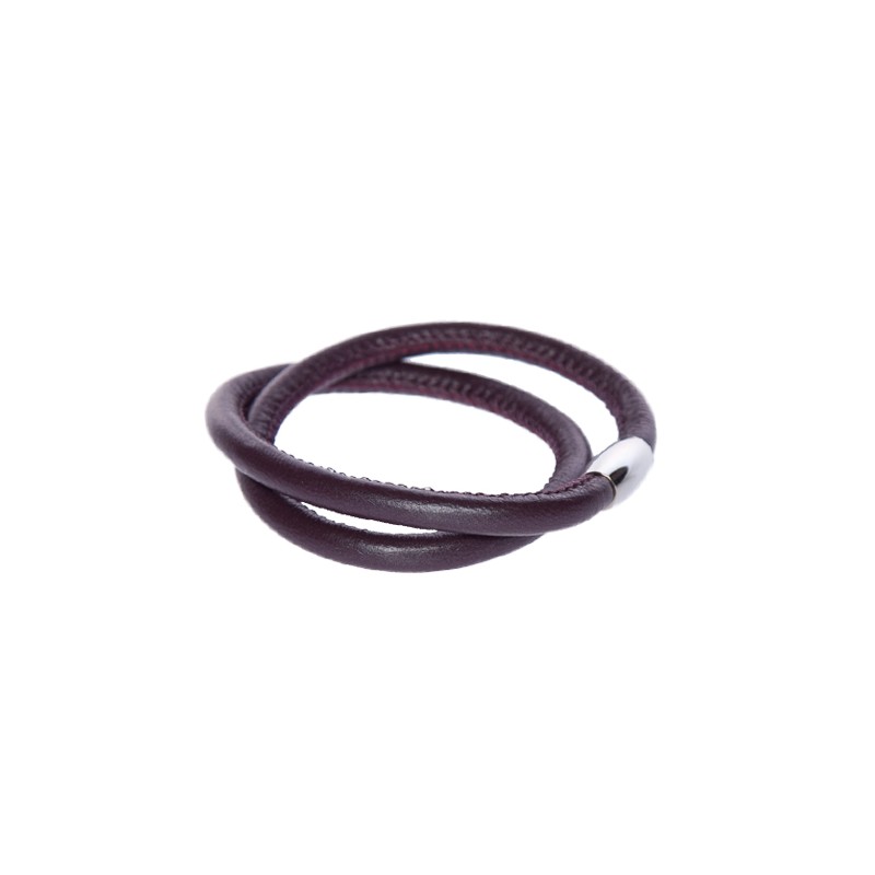 Mørk Lilla Læderarmbånd - Armbånd
