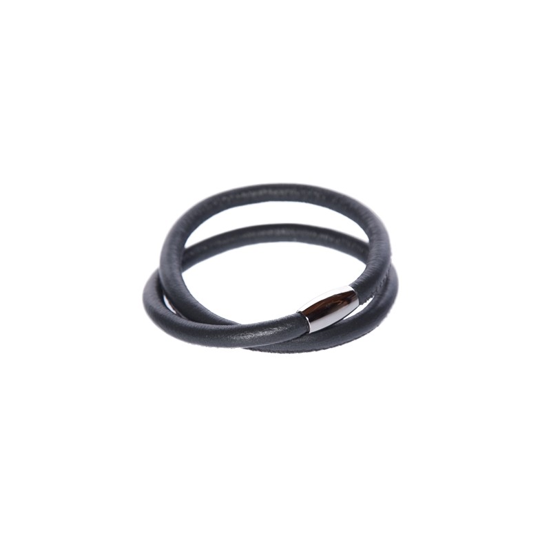 Mørk Grå Læderarmbånd - Armbånd
