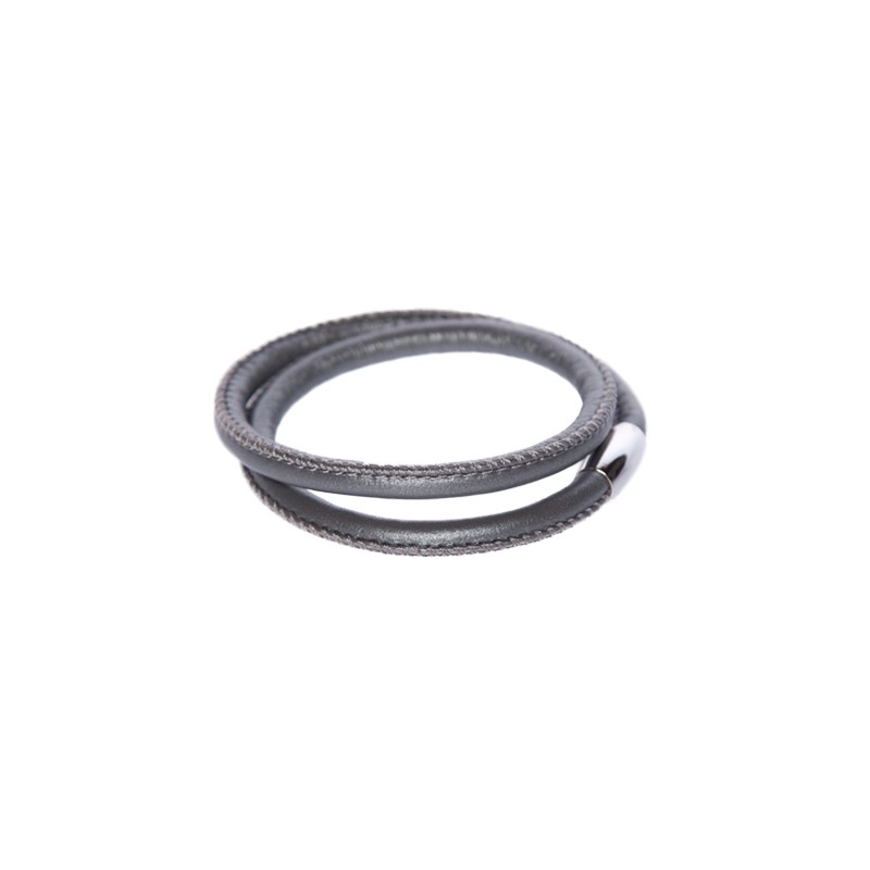 Sølv Læderarmbånd - Armbånd