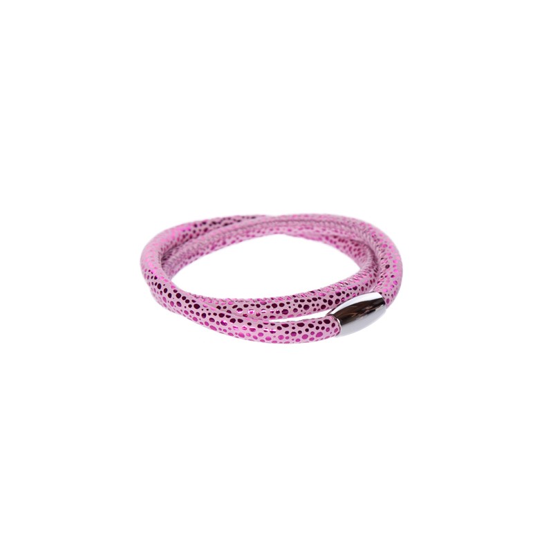 Pink Prikket Varm Læderarmbånd - Armbånd