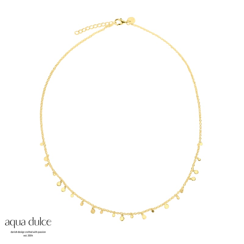 Elegant Necklace Golden - Aqua Dulce Halskæder  - 5740013849450