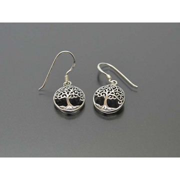 Livetstræ Sølv øreringe Godkarmashop - Claro Øreringe