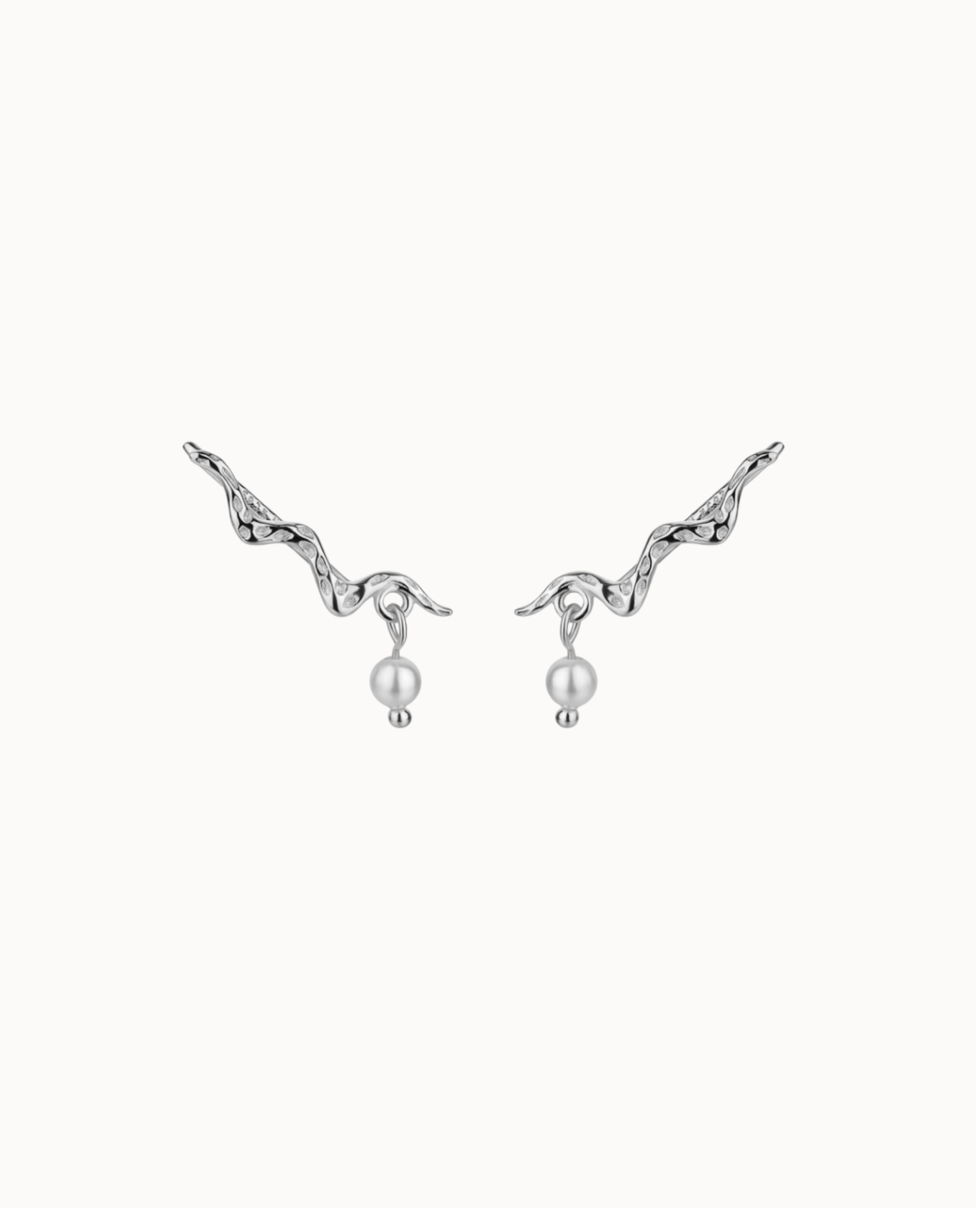 Marina Ear Climber Sølv - Nava Copenhagen Øreringe  - 05715461000975