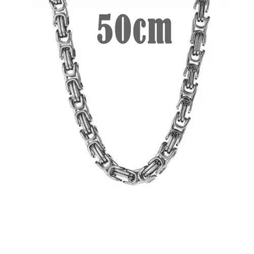 Big Hawn Halskæde Mat Stål 50cm 8mm - Halskæder