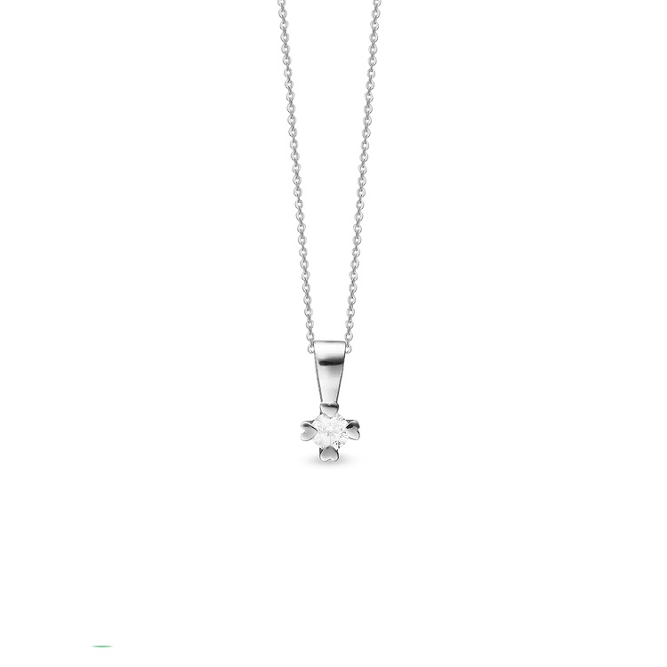Mary Sølv Vedhæng Labgrown Diamant 21847710 - Aagaard Halskæder