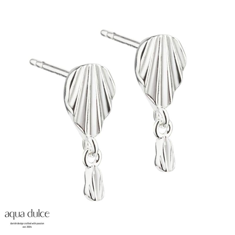 Mini Fan Earstuds Silver - Aqua Dulce Ørestikkere  - 5740013851965