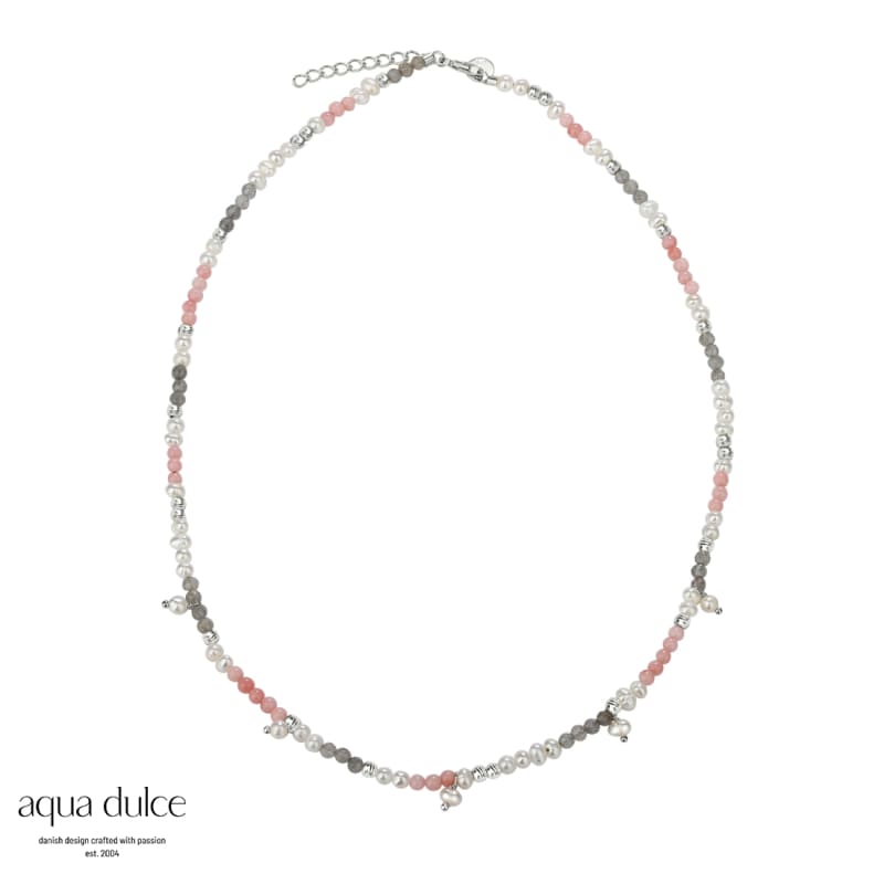 Opal Love Necklace Silver - Aqua Dulce Halskæder  - 5740013847647