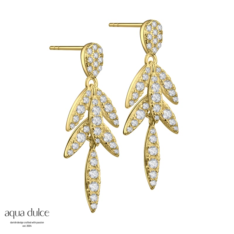 New Debbie Golden - Aqua Dulce Øreringe - 5740013844813