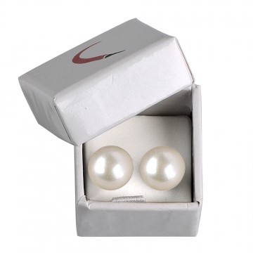Perle ørering 8mm Godkarmashop - Øreringe