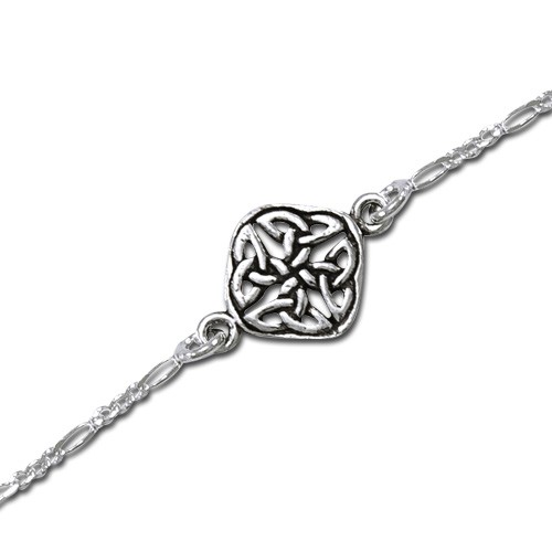 Ankelkæde Med Keltisk Knude Mønster 5cm - Armbånd