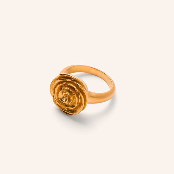 Pernille Cordyon Rose Ring Forgyldt Genanvendt Sterlingsølv - Fingerringe  - 5711980067468