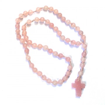 Rosa Rosenkrans Med Kvarts Halskæder Godkarmashop - Godkarmashop Halskæder