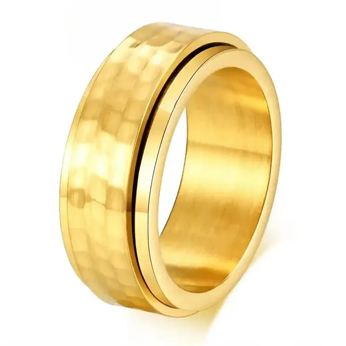 Hammergold Spinning Ring Herrering Rustfrit Stål - Fingerringe