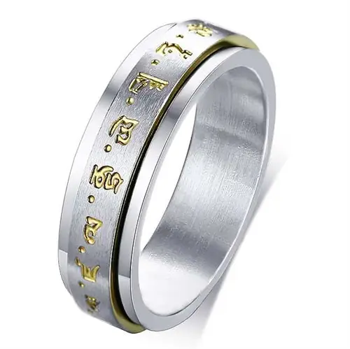 Buddhist Spinning Ring 316l - Fingerringe